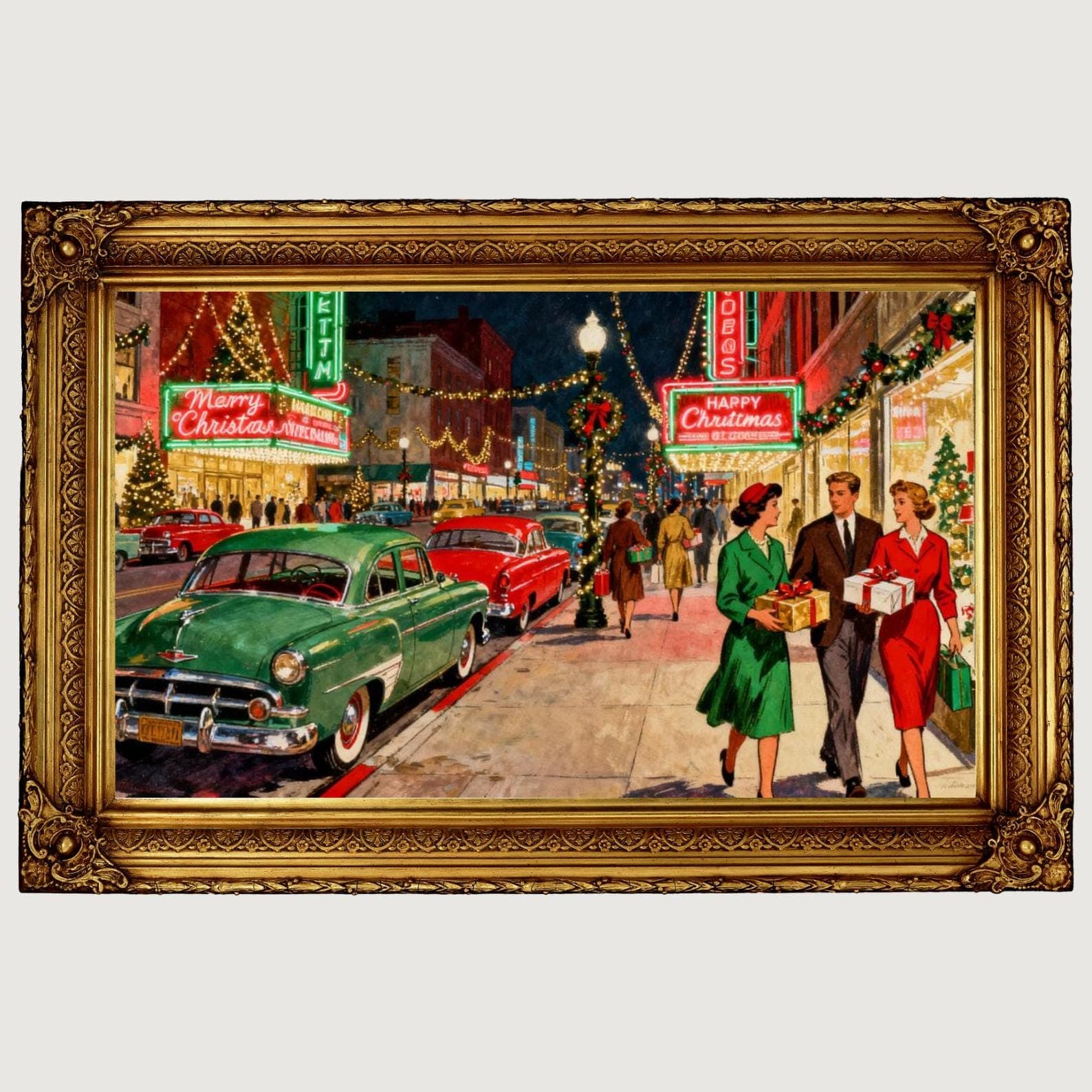 Vintage Christmas Art — Material and lumber overview