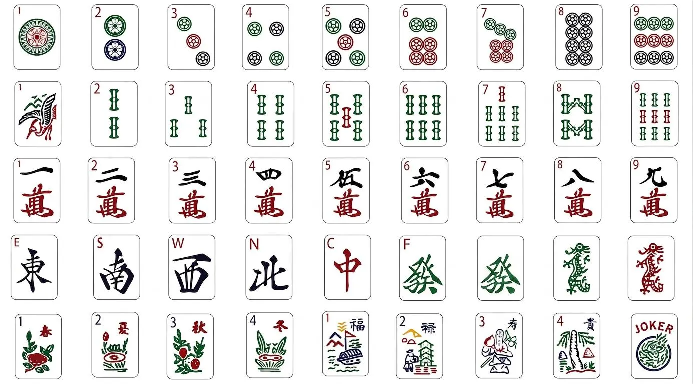 Mahjong Bundle — Step-by-step 3D assembly diagram