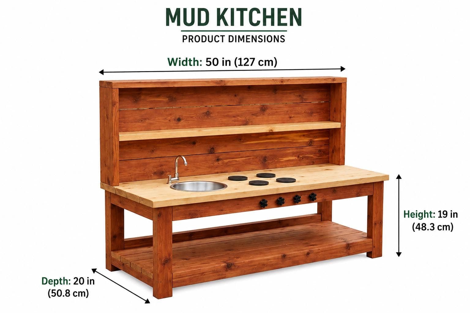 Kids Mud Kitchen Plans — Step-by-step 3D assembly diagram
