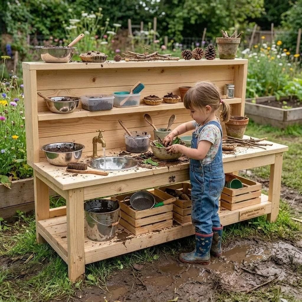 Kids Mud Kitchen Plans Blueprint Plans Kids Mud Kitchen Plans — Step-by-Step DIY Woodworking Plans PDF Blueprint